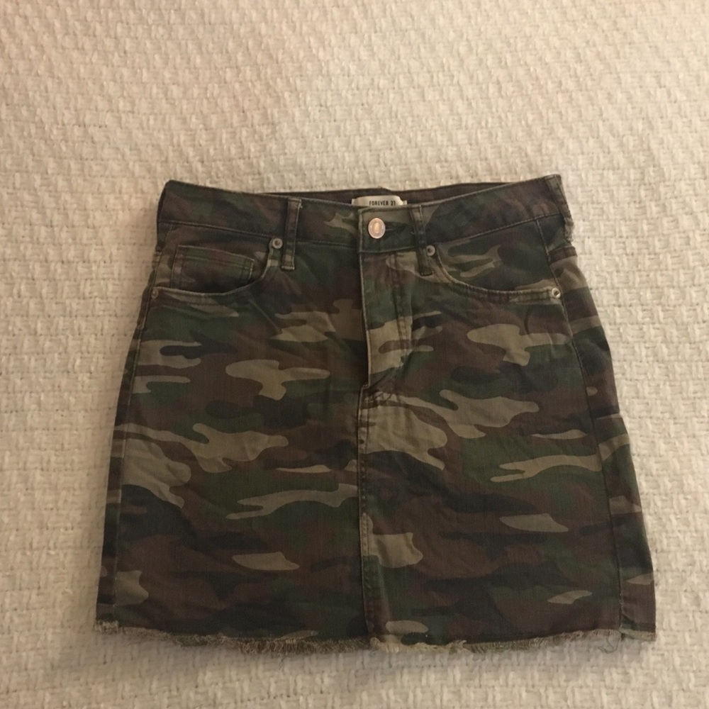 Camo Mini Skirt.